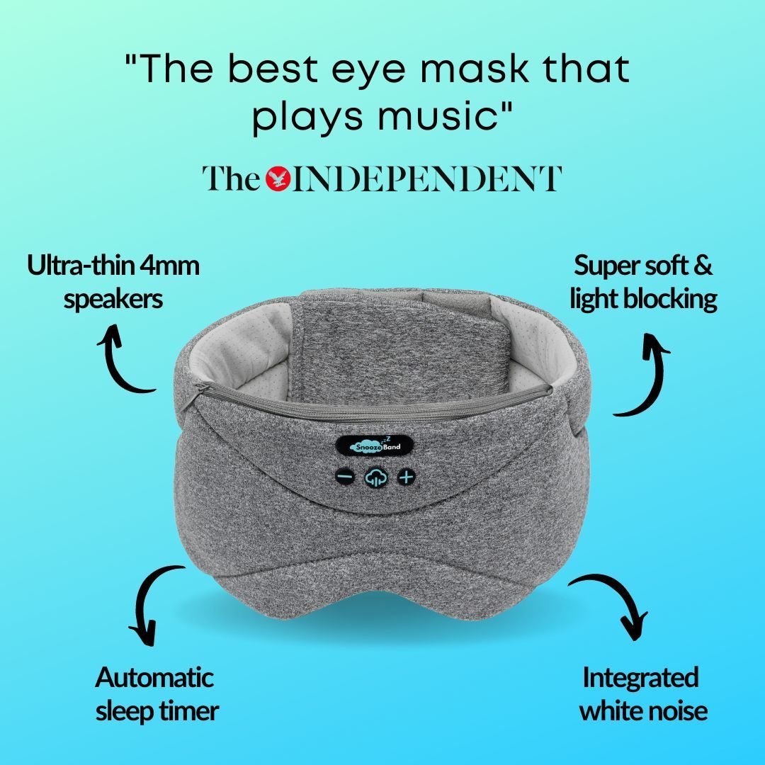 SnoozeBand™ Deluxe - Sleep Mask Headphones - Snooze Band